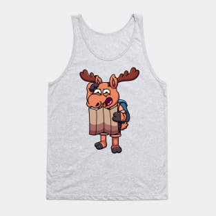 Hiking Moose Got Lost Tank Top